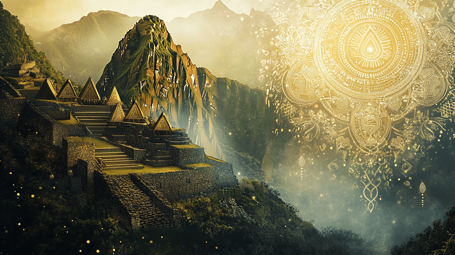 a mystical view of Machu Picchu
