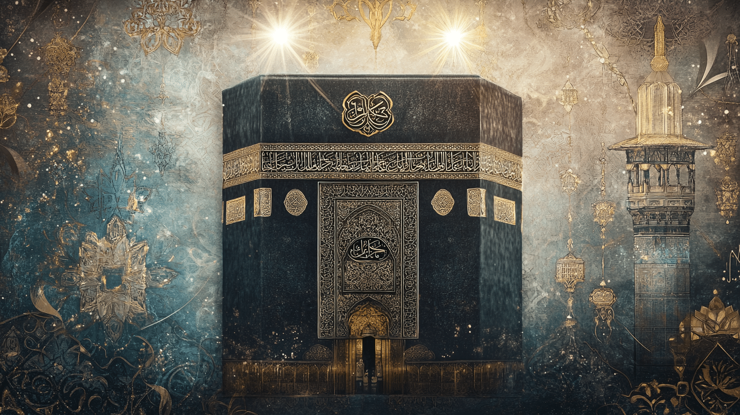 a mystical representation of the Kaaba